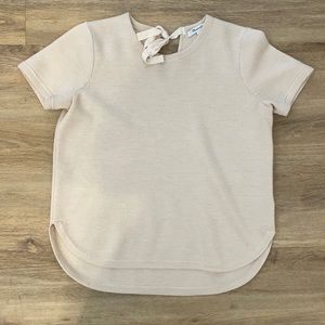 Madwell shirt sleeve tulip sweater